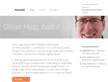 Tablet Screenshot of hutz.de